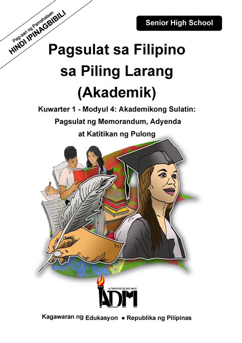 bakit mahalaga ang kasanayan sa pagsulat ng memorandum|Piling Larang Akademik 12 Q1 Mod4 Pagsulat Ng .